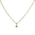 Load image into Gallery viewer, 18KT Gold Emerald Star Pendant

