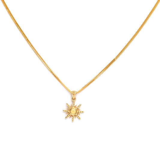 18KT Gold Helios Pendant