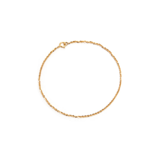18KT Gold Prism Link Bracelet