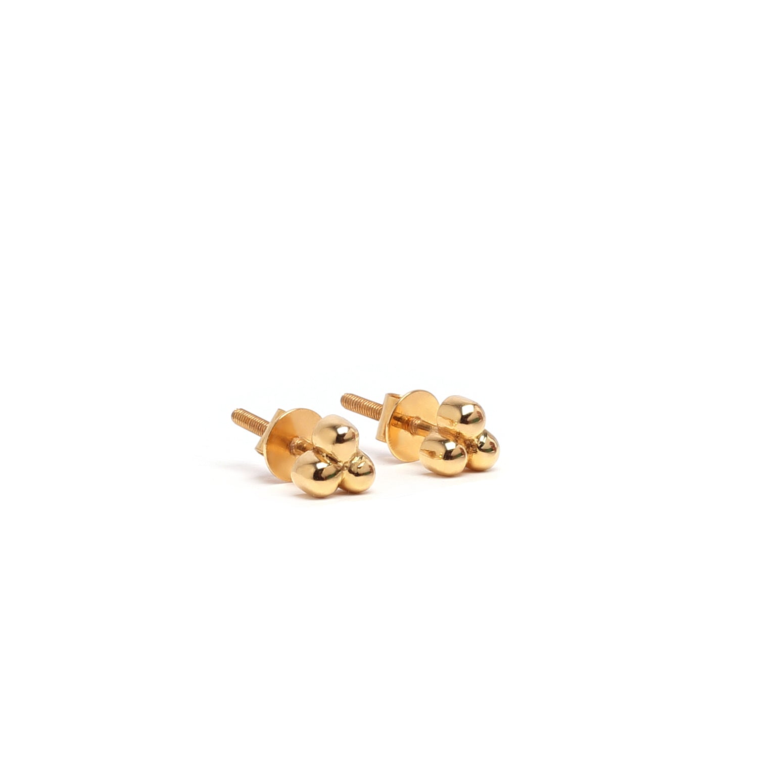 18KT Gold Trillium Earring